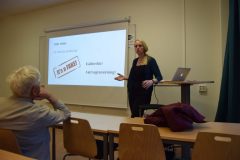 Amalia Juneström föreläser för VoF, maj 2017