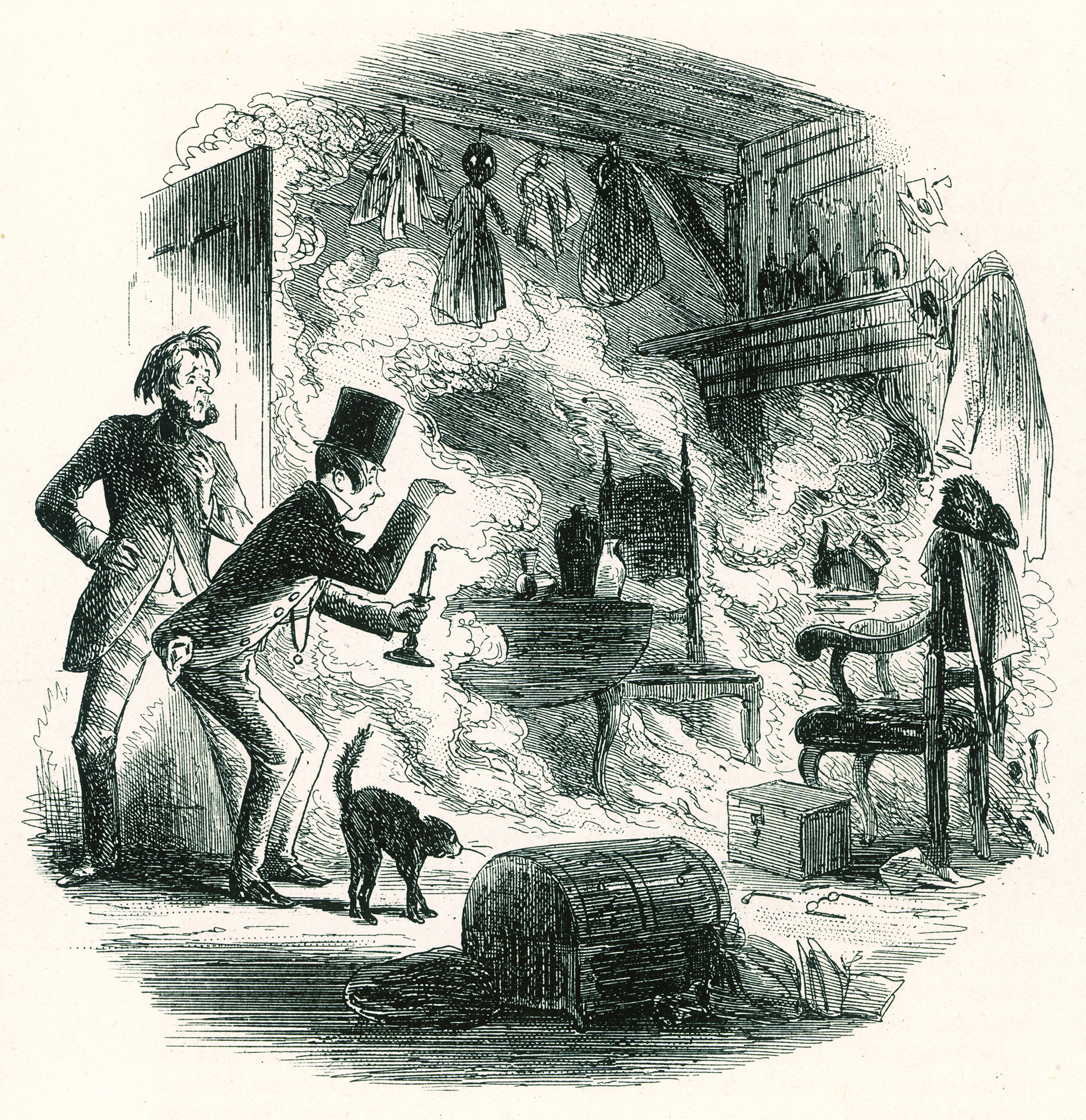 Illustration ur Bleak House av Charles Dickens