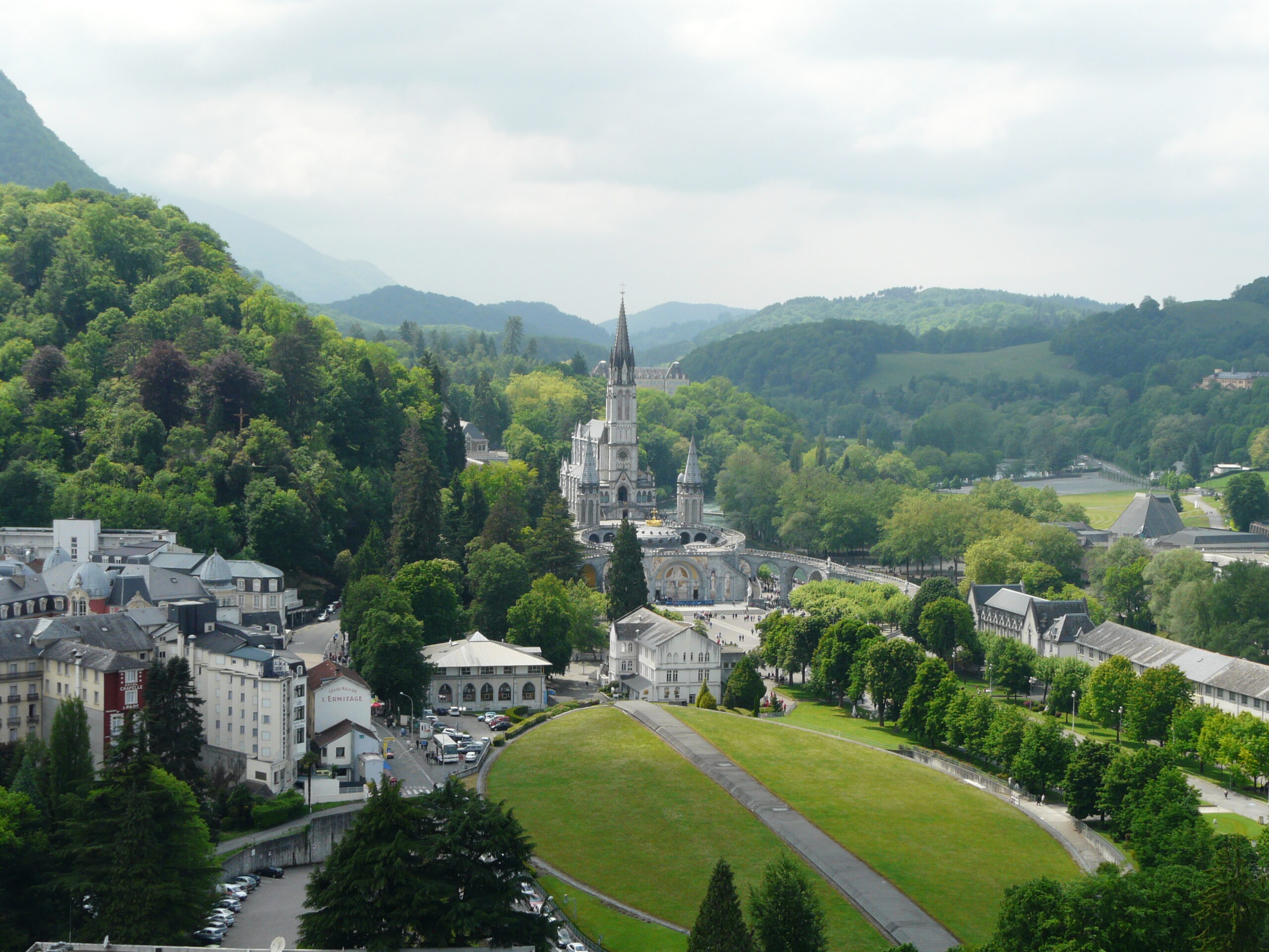 Utsikt över Lourdes